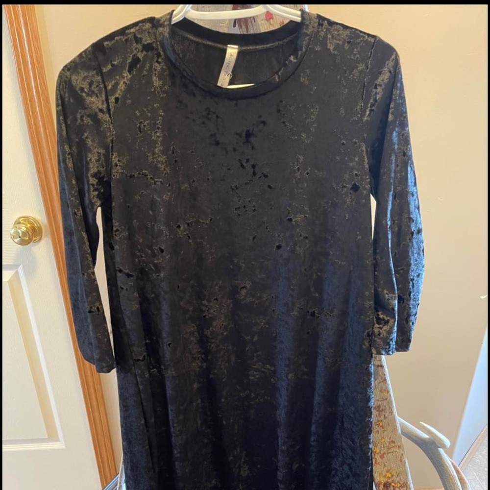 Black Suede Dress